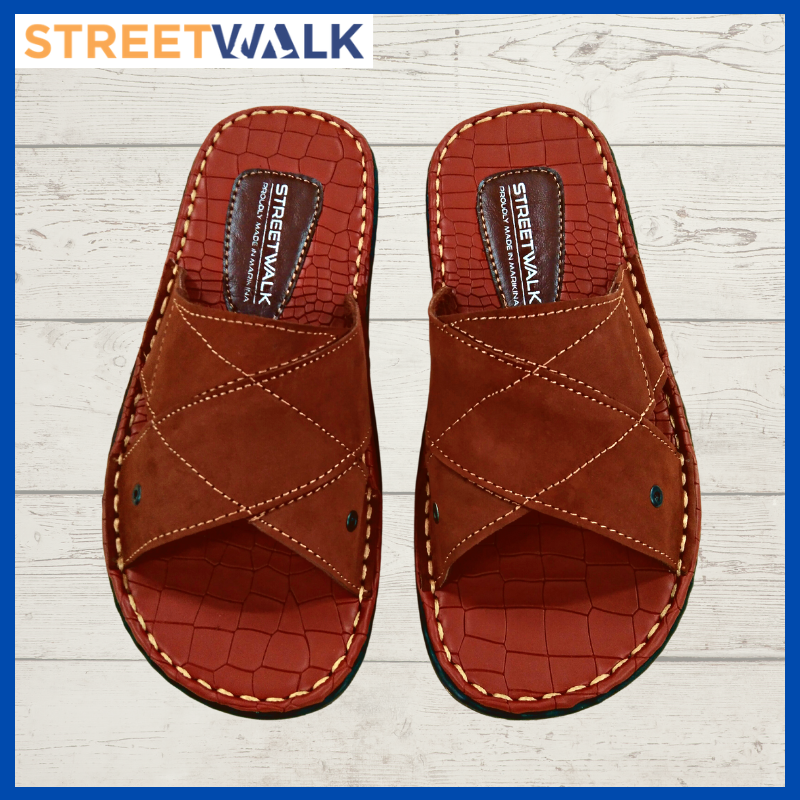 Streetwalk Footwear Marikina Sandals for Men Leather Slippers for Men ...