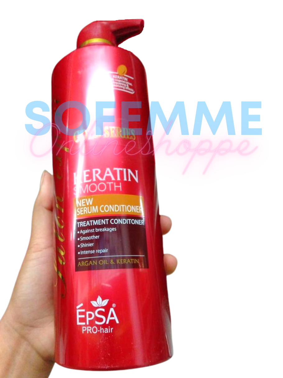SOFEMME EPSA GOLD SERIES KERATIN SMOOTH SERUM ARGAN OIL AND KERATIN