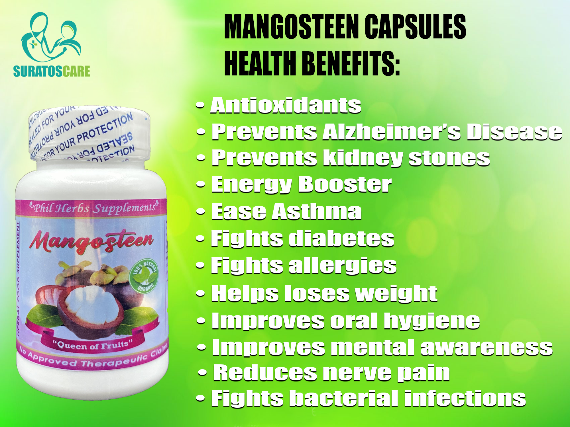 SuratosCare Mangosteen Boosts Heart Inflammation and