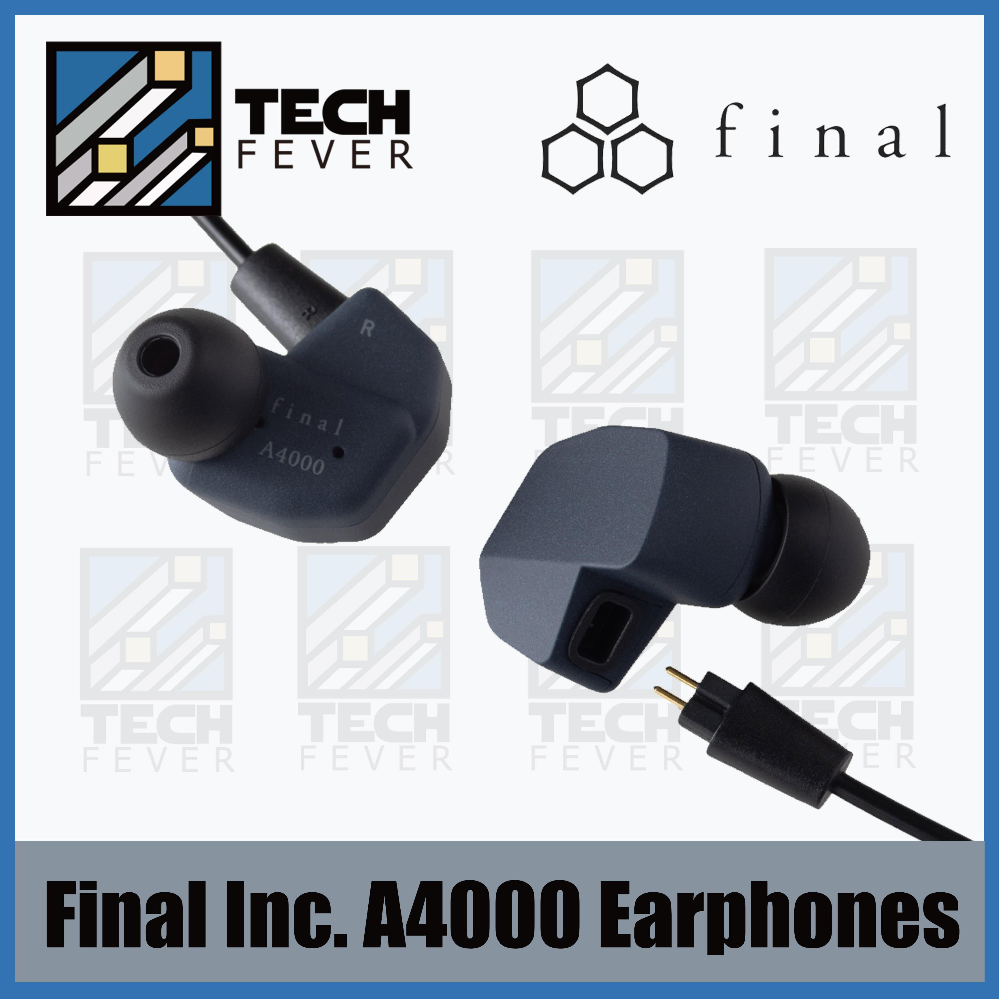 Final Inc. Audio A4000 Earphones high-quality sound transparent