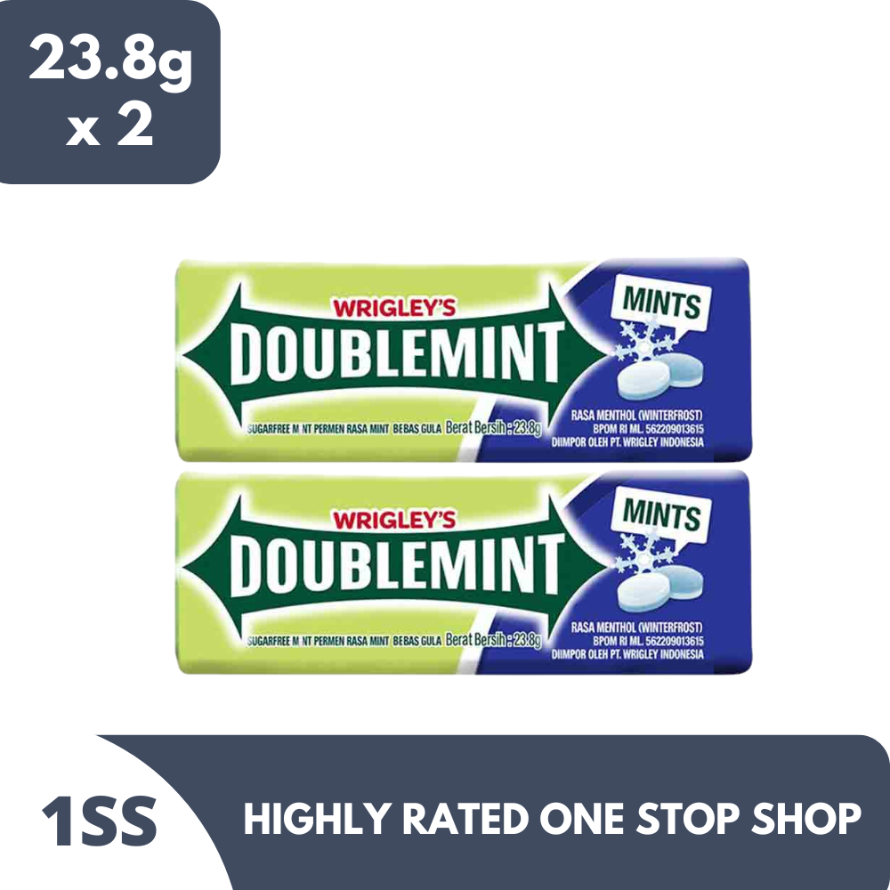 Doublemint Mints Winterfrost Flavour, 23.8g x 2 Lazada PH