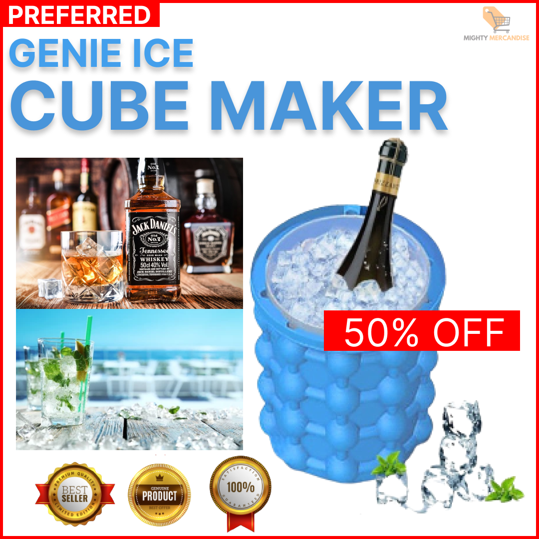 New Ice Cube Maker Genie Silicone Ice Bucket Kitchen Tools Goods Food