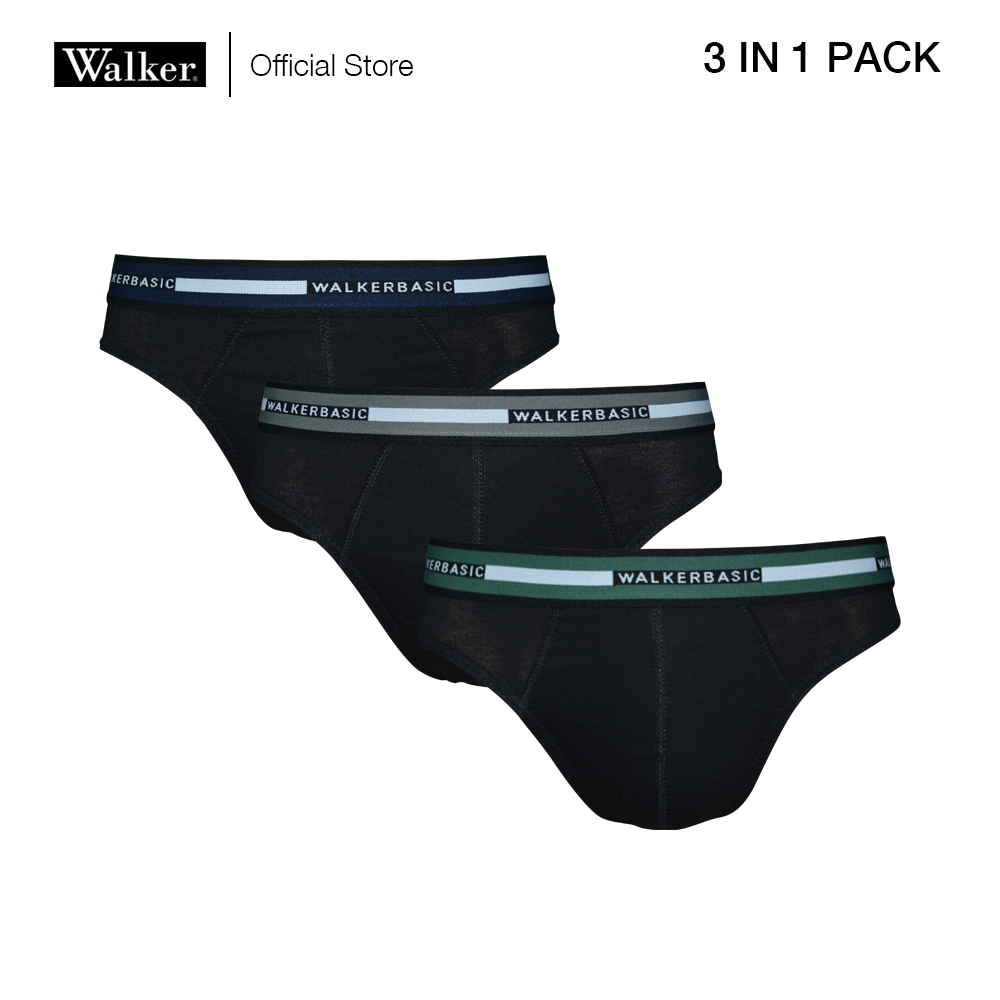 Walker Basic Hipster Cotton Comfort Brief Multicolor Garter (3 in 1 ...