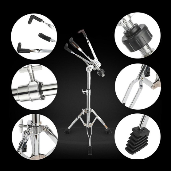 【COD】New Adjustable Tripod Snare Drum Holder Metal Practice Drum Stand