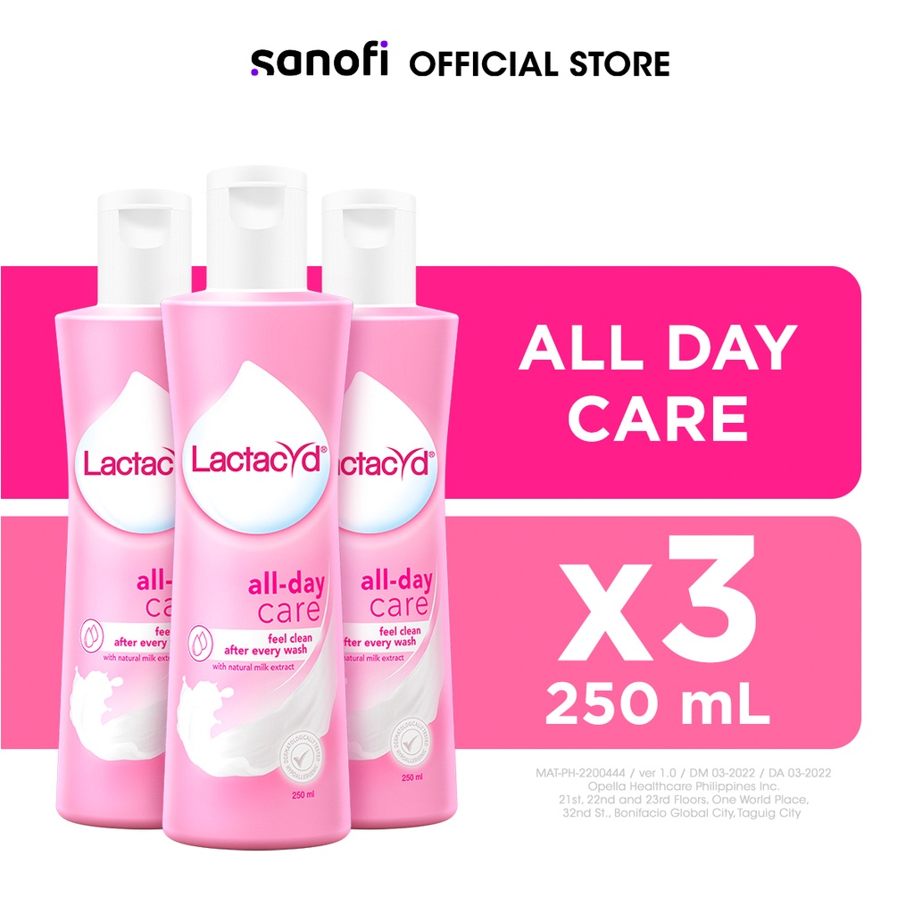Lactacyd Feminine Wash All Day Care 250ML (Bundle of 3) Lazada PH