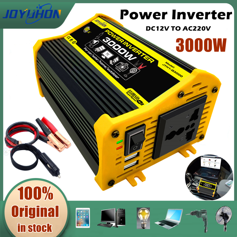 JOYUHON 3000W Car Inverter 12V to 220V Power Inverter with Dual USB ...