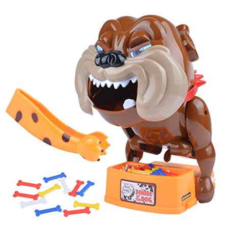Flake Out Bad Dog Bones Juego De Habilidad Con Bulldog Que Ladra Y Muerde, Regalo Para Niños +5 Años, Divertido Y Educativo