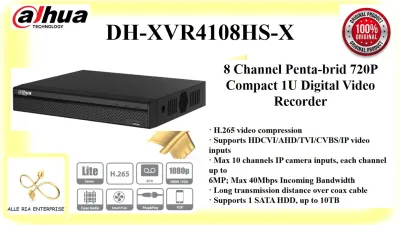 DAHUA DH-XVR4108HS-X 8 Channel Penta-brid 720P Compact 1U Digital Video Recorder