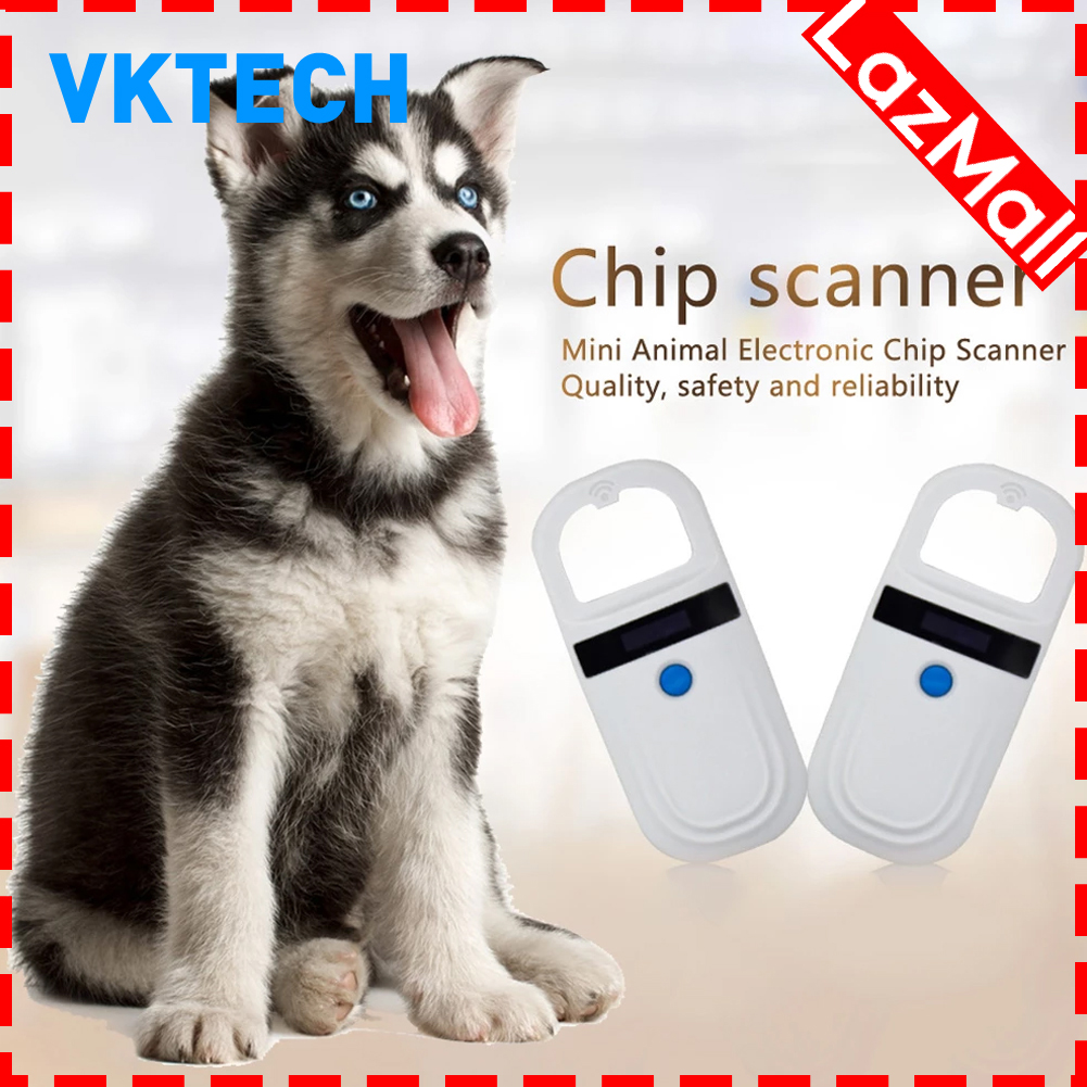 [Vktech] Handheld Pet ID Microchip Scanner ISO 11784 11785 FDX-B ID64 RFID  Reader