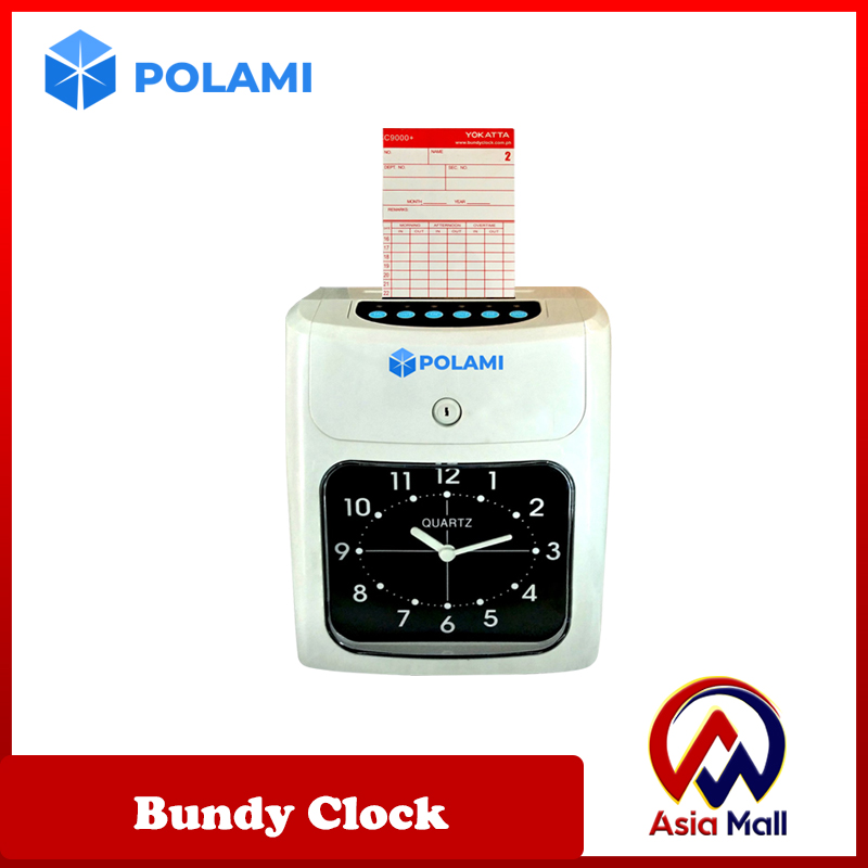 Polami Bundy clock , Electronic Employee Time Clock Recorder Bundy