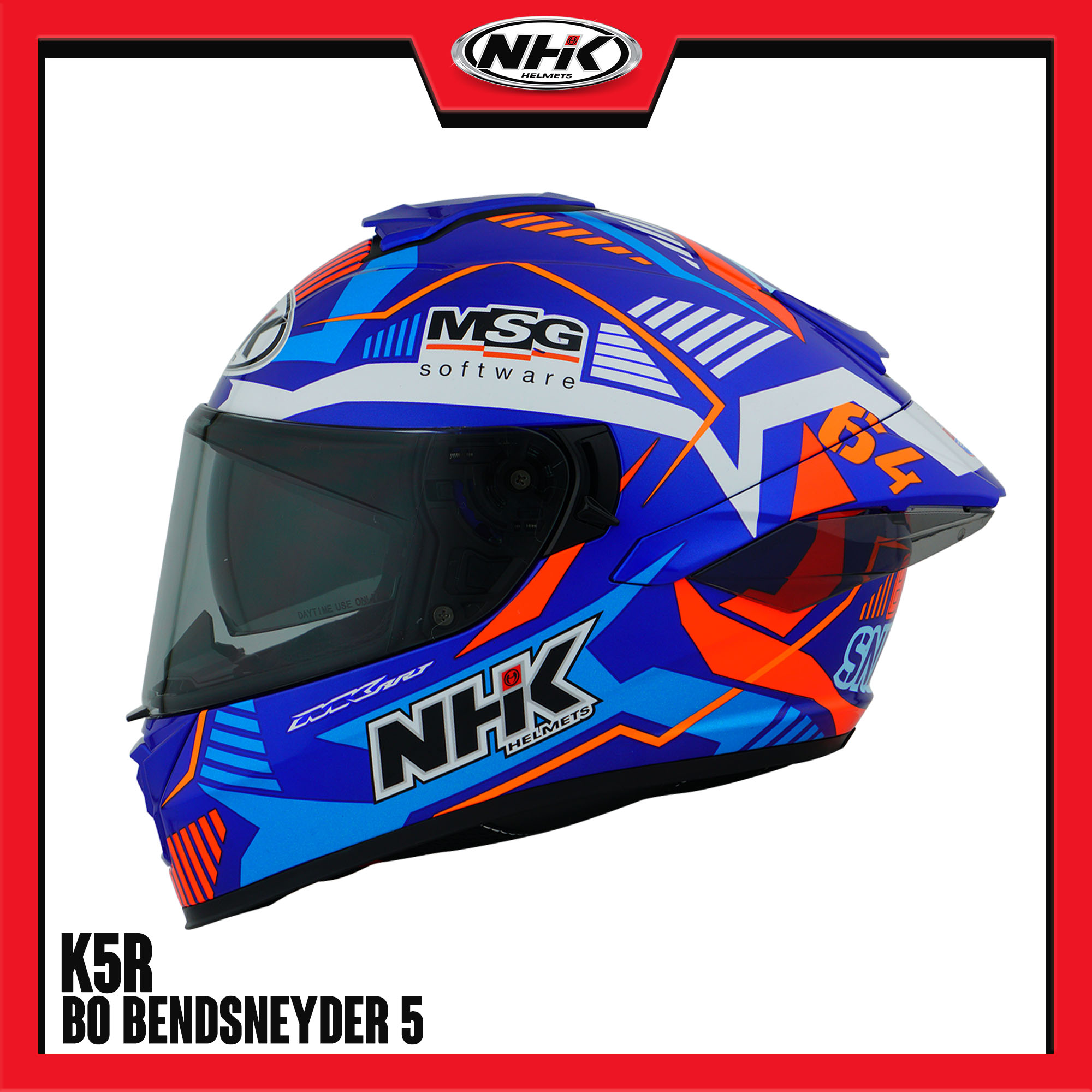 NHK Helmets K5R Bo Bendsneyder Full Face Dual Visor Helmet