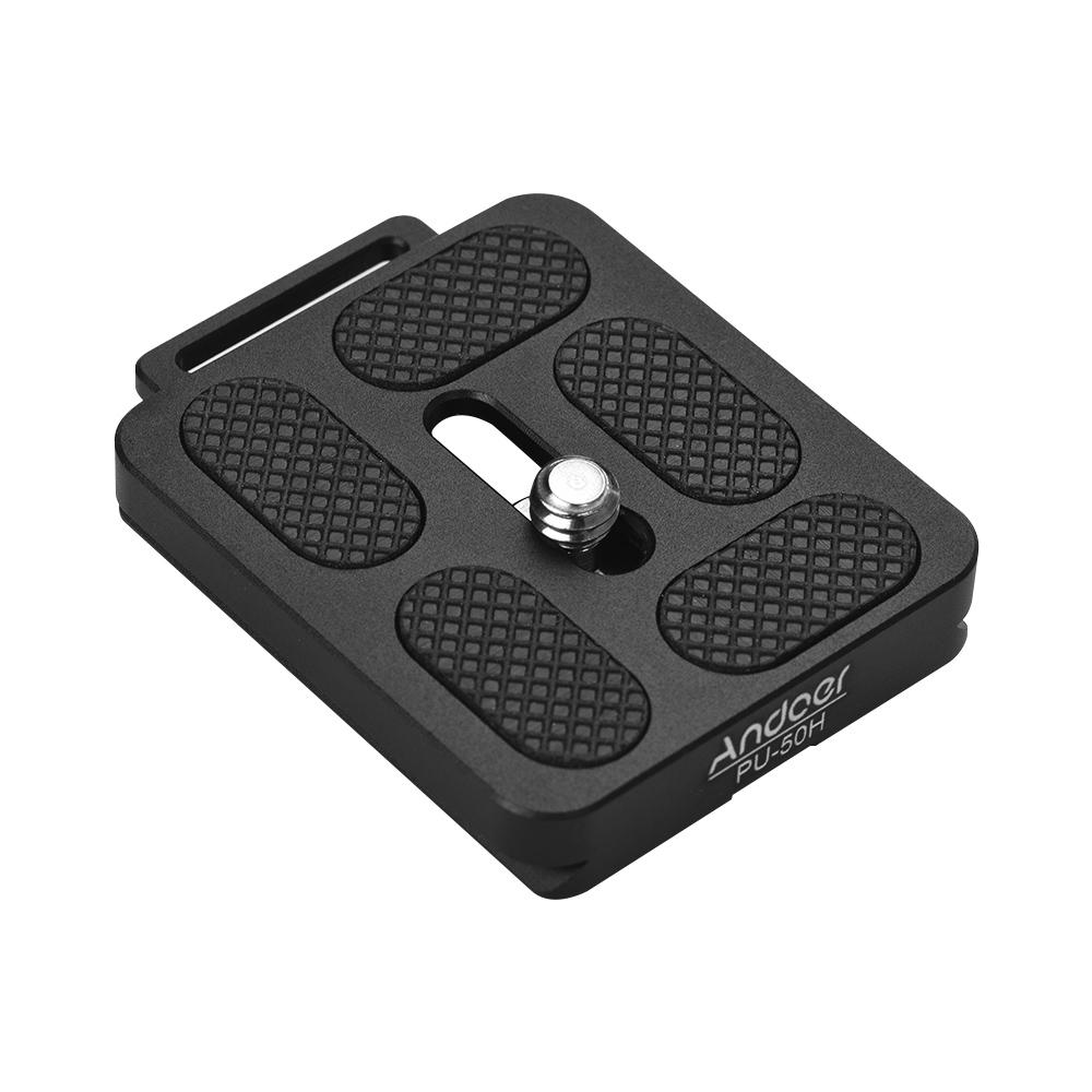 Andoer PU-70H 70mm Quick Release QR Plate with Attachment Loop for Arca Swiss Tripod Head