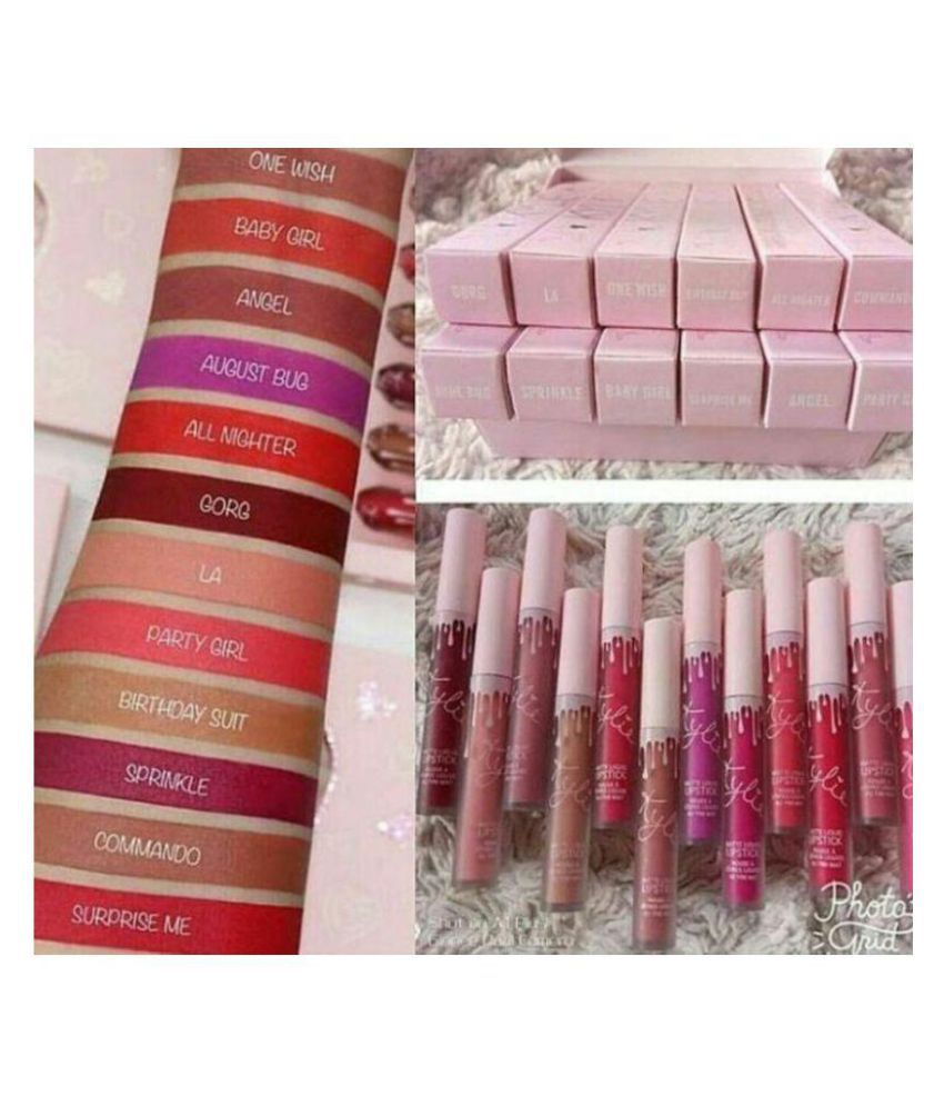 kylie matte lipstick 12 set