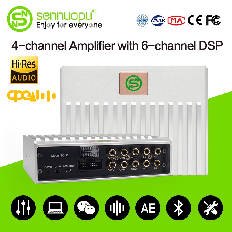 Car DSP HiRes car audio DSP Amplifier 4 channel amplifier and 6 channel