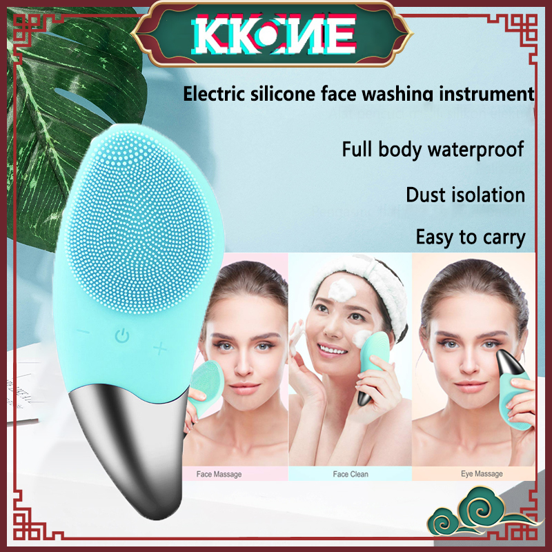 Electric silicone cleansing brush Gift, facial vibration massage brush