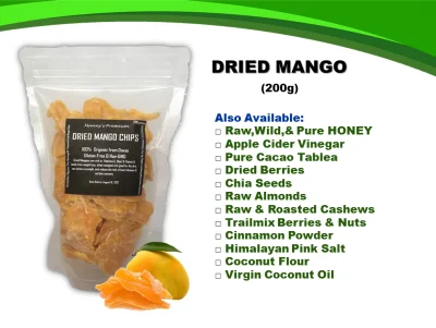 Dried Mango Chips 200grams (Organic)