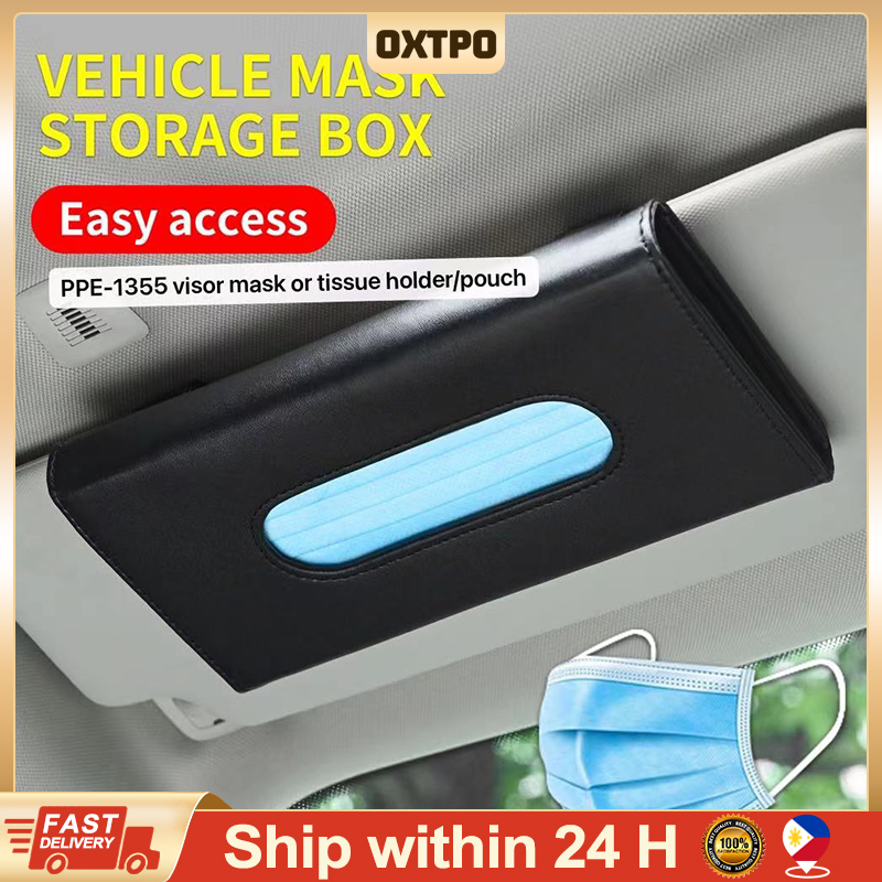 Car Tissue Box Holder Car Towel Sets Leather Tissue Box Holder Car