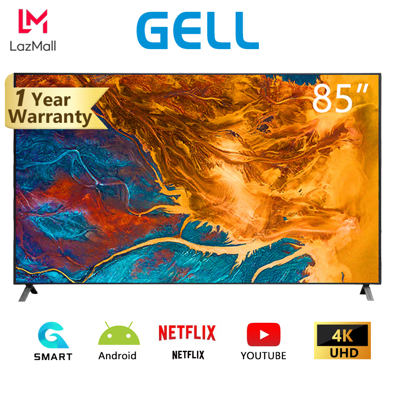 GELL 85 inch Smart TV flat screen Android TV Ultra-slim television ...