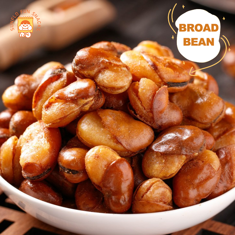 Fried broad bean snacks crispy greedy beans nuts almond snacks