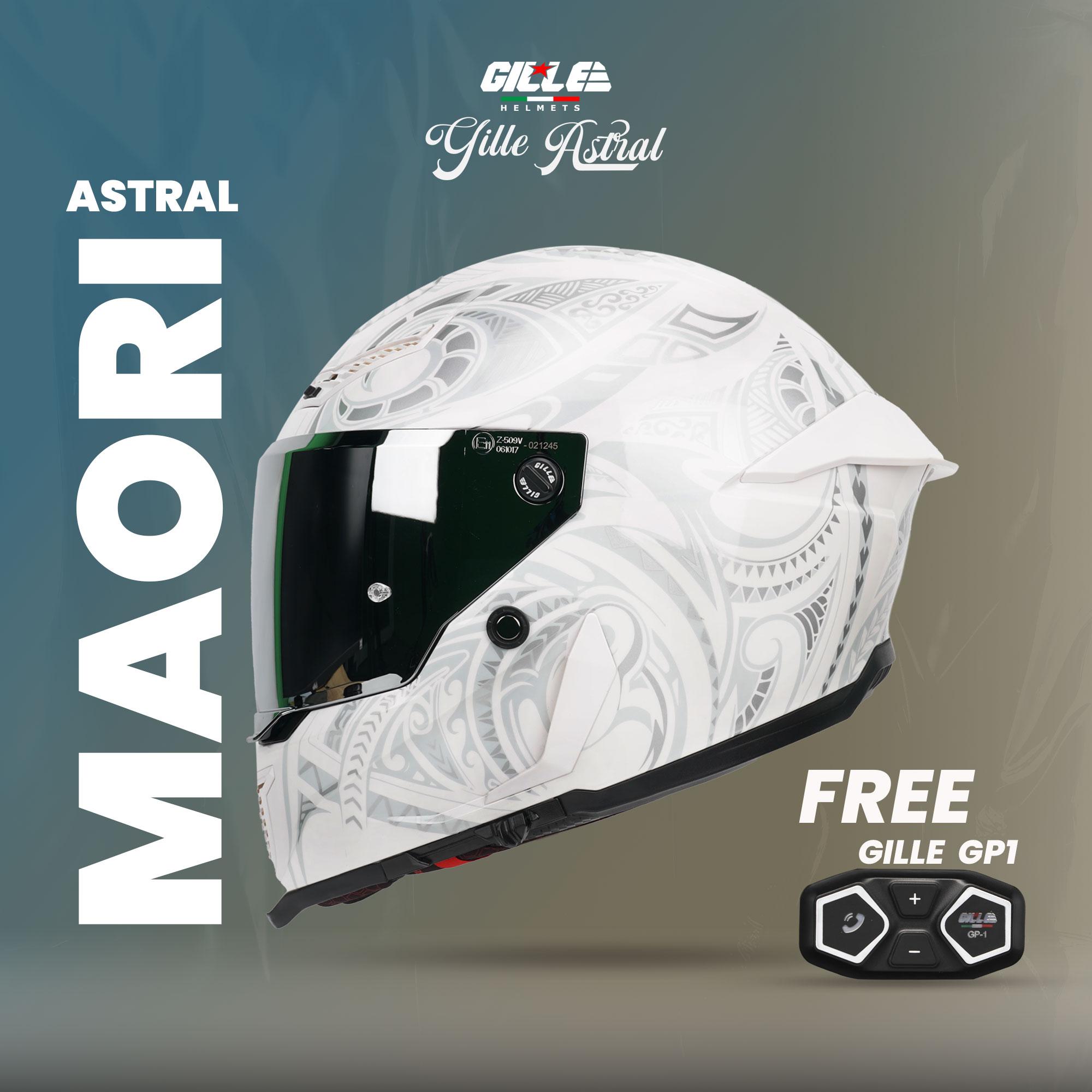 GILLE ASTRAL MAORI Full Face Dual Visor Motorcycle Helmet | Lazada PH