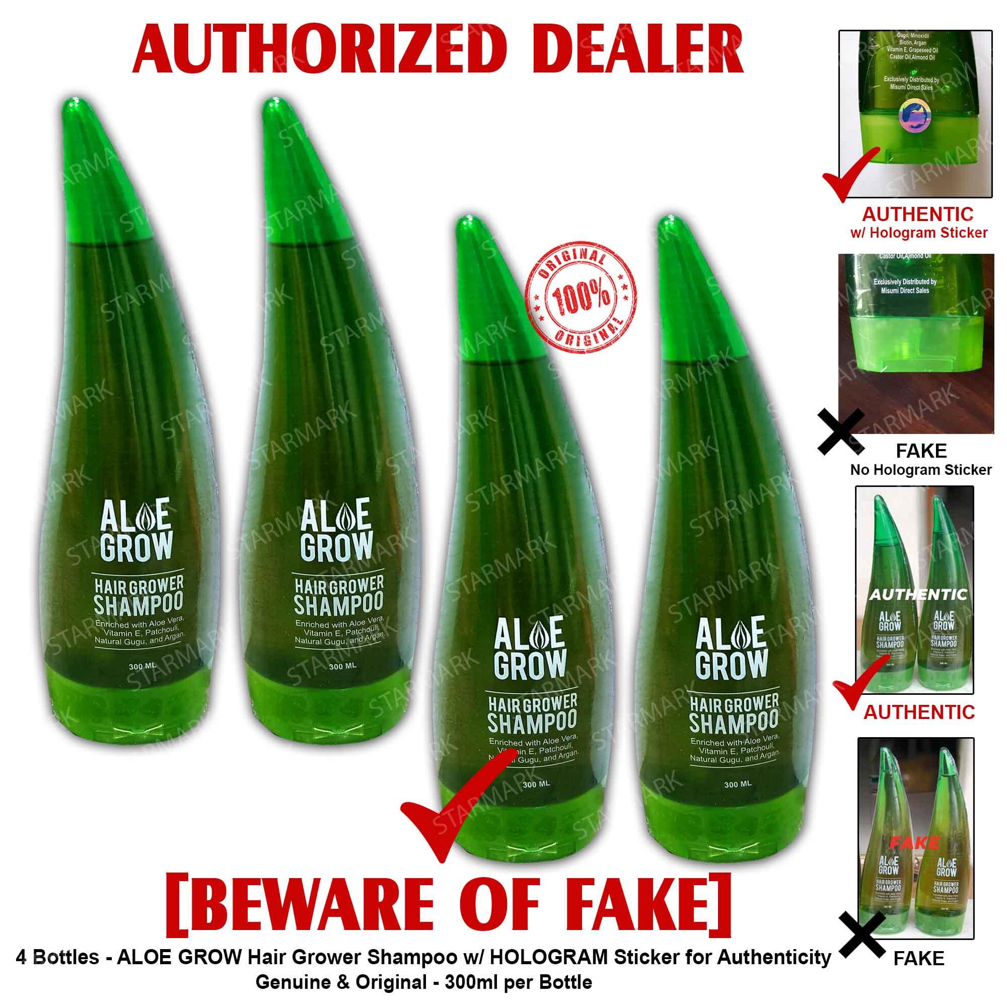Aloe Grow Hair Grower Shampoo 300ml Per Bottle Authentic Set Of 4 Bottles Review And Price