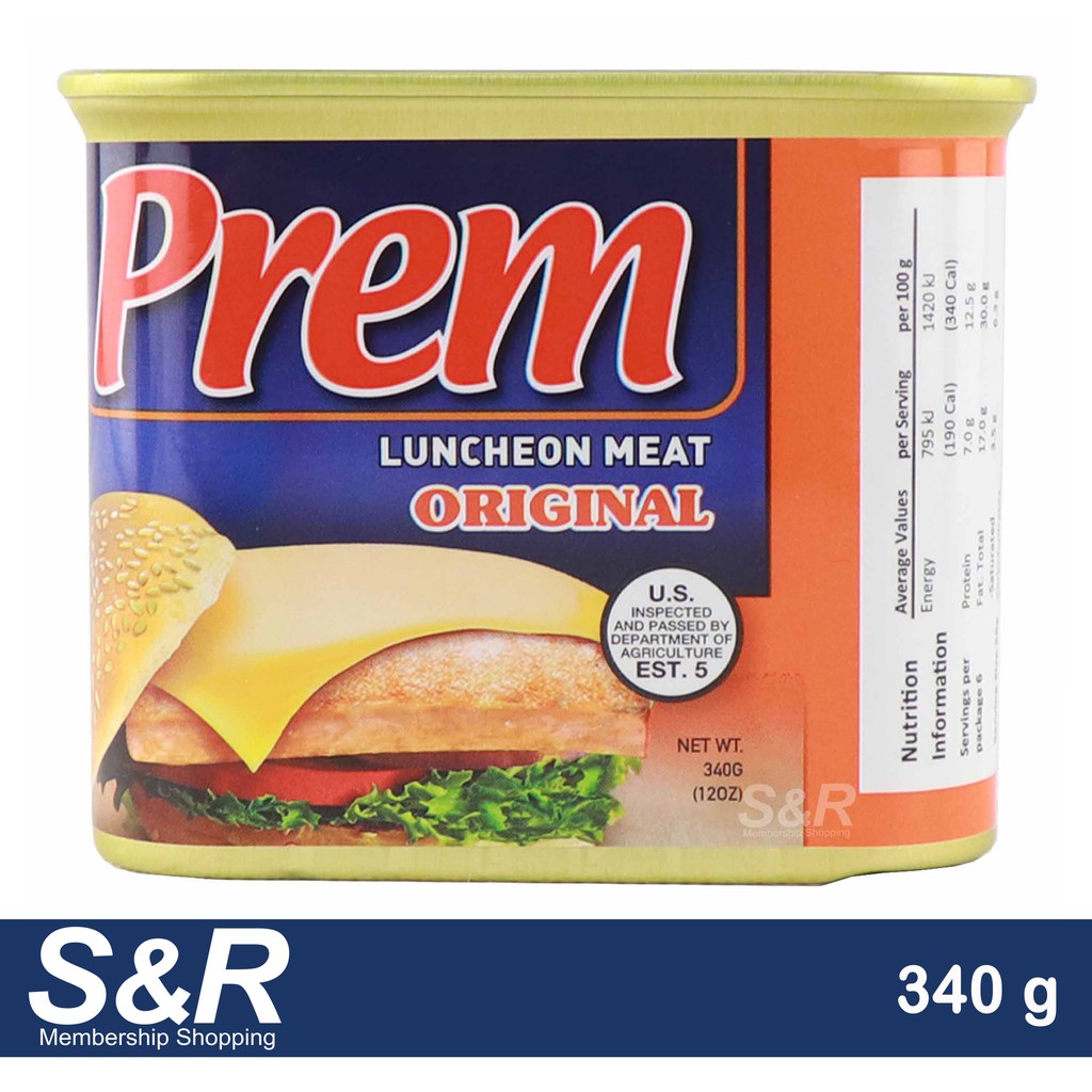 Prem Luncheon Meat Original 340g Lazada PH
