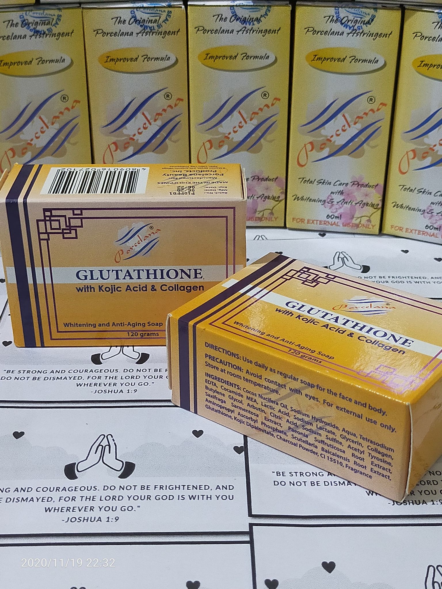 porcelana glutathione soap Original Porcelana Glutathione with Kojic & Collagen Soap (Whitening &  Anti-Aging)