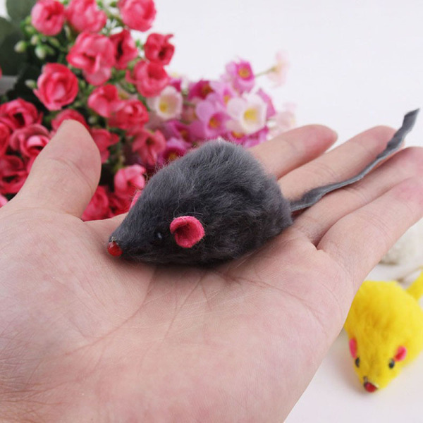 Fashion New Lovely Bright Coloured Little Funny Cute H3W9 Mouse For Pets Toys U0N7