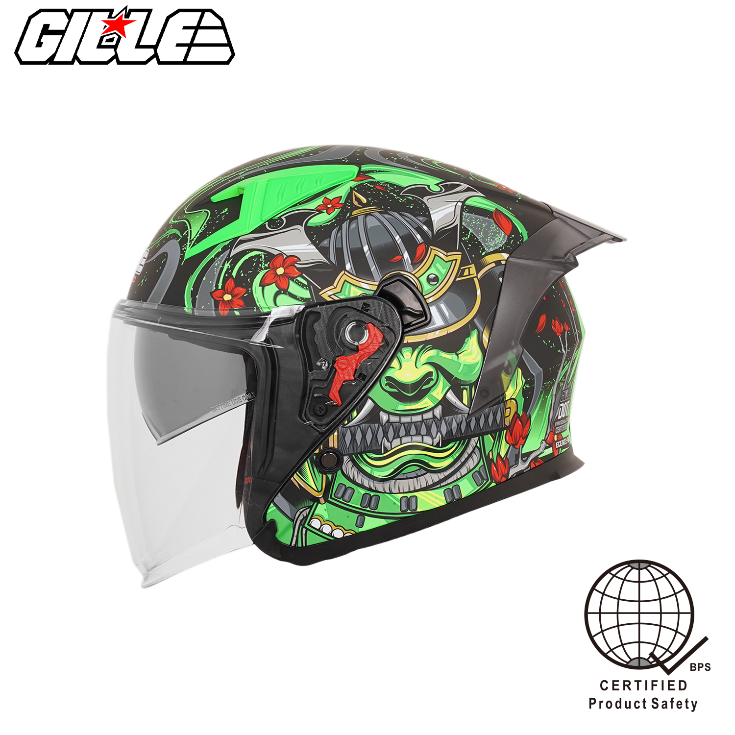 Gille Helmet 172 GVRV1 Armor Motorcycle Helmets Half Face Dual Visor