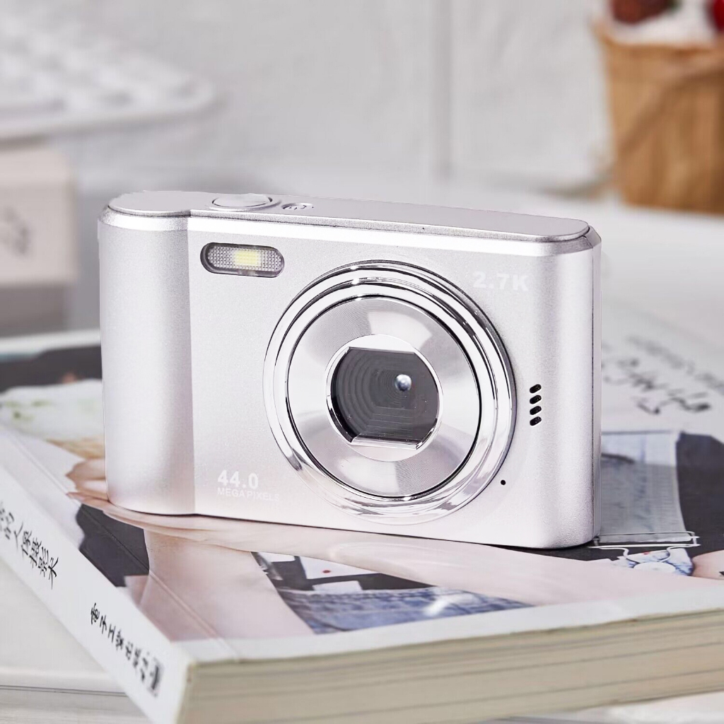 【WIth 32G SD Card】Small Cute Digital Camera 2.7K IPS Screen 8X Zoom