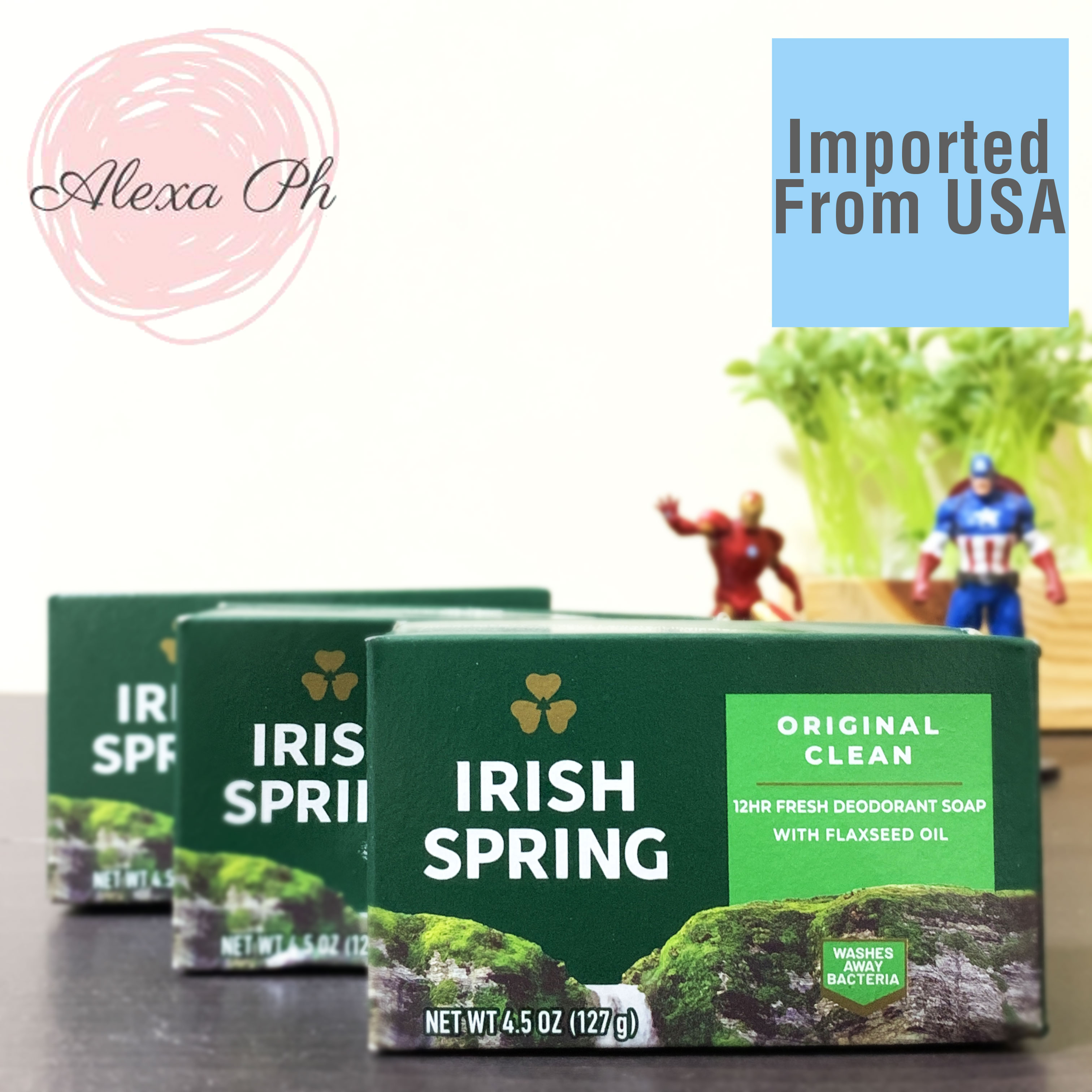 Irish Spring, Original Clean With Flaxseed Oil, Deodorant Bar Soap PACK