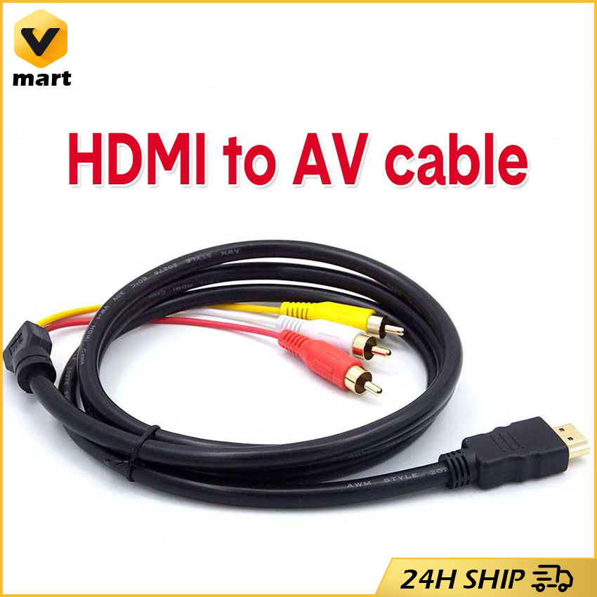 Hdmi Port Hdmi Rca Kabel HDMI Cable Male To 3RCA AV Composite Male