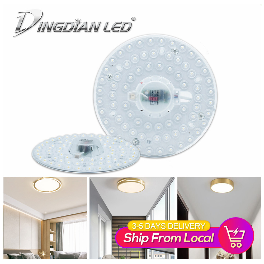DingDian LED AC220V Ceiling Source Replacement Indoor Cold White Light Source 12W 18W 24W 36W Remould Led High Brightness Lighting | Lazada PH