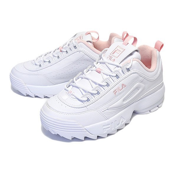 Ja Mediaan teller Fila Disruptor II Running Shoes For Women Shoes Size(36 37 38 39 40)Colour  White PInk | Lazada PH