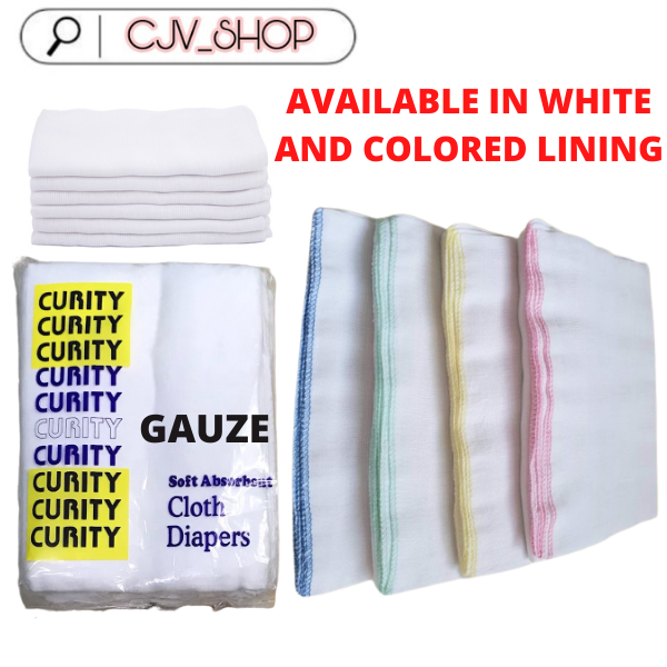 12 pcs/ 6 pcs Curity Gauze Cloth Diaper/Gasa/ Gauze Lampin for Infant