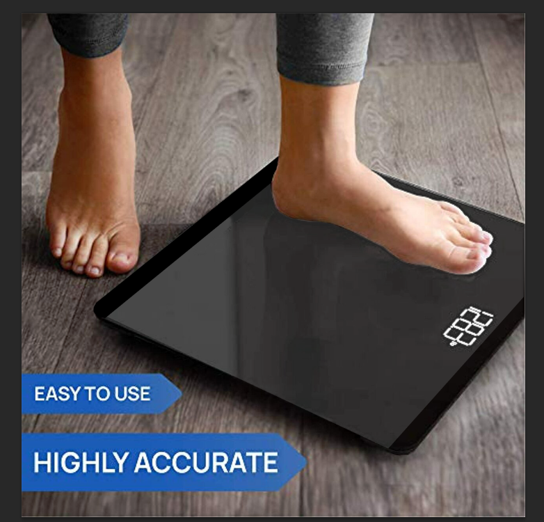 INEVIFIT Premium Bathroom Scale Highly Accurate Digital Bathroom Body Scale Precisely Measures Weight Up to 400 lbs