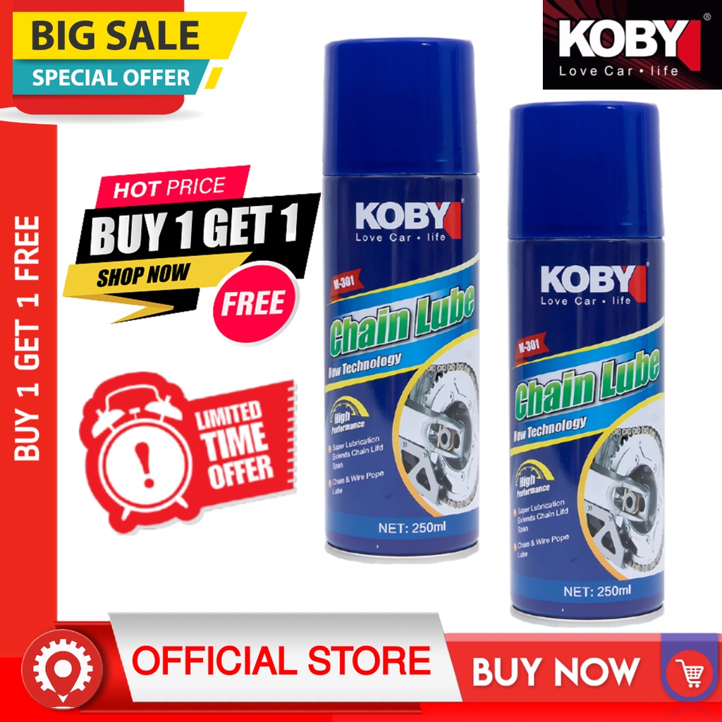 【BUY 1 GET 1】 Koby Chain Lube Standard 250ml Lazada PH