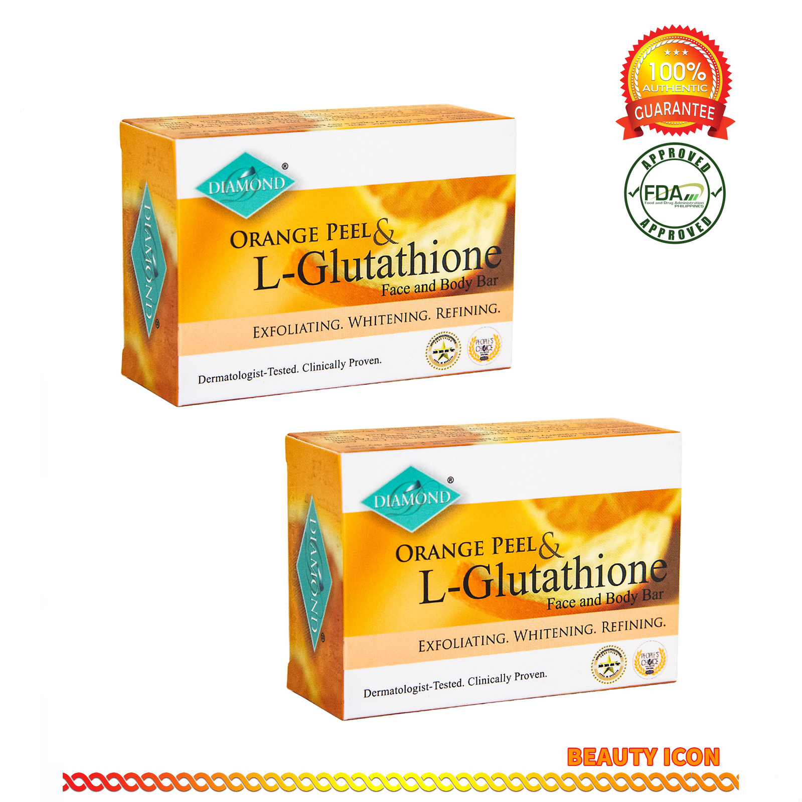 glutathione soap philippines Diamond Orange Peel & L-Glutathione Soap 150g Set of 2 Anti-Acne  Exfoliating Soap Moisturizing Body Soap Set Regular Size Multi-Pack Soap -  Lazada