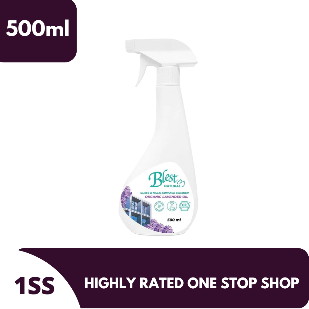Blest Natural Glass & Multisurface Cleaner Organic Lavender Oil 500ml