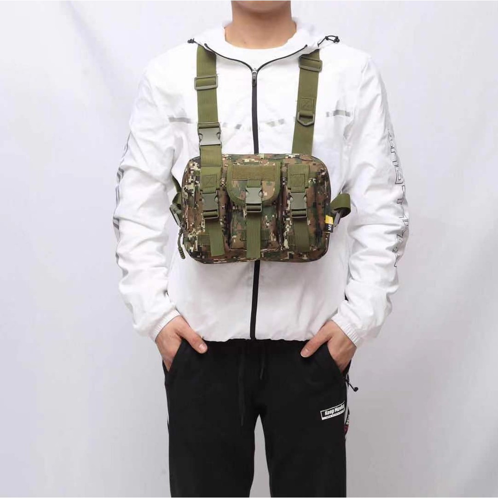 MEMC Chest Bag Rig Bag For Men Multi-Function Fashion Motor Bag Strap ...