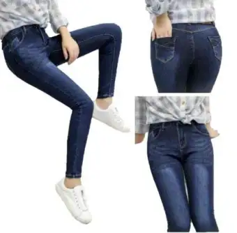 korean high waisted jeans