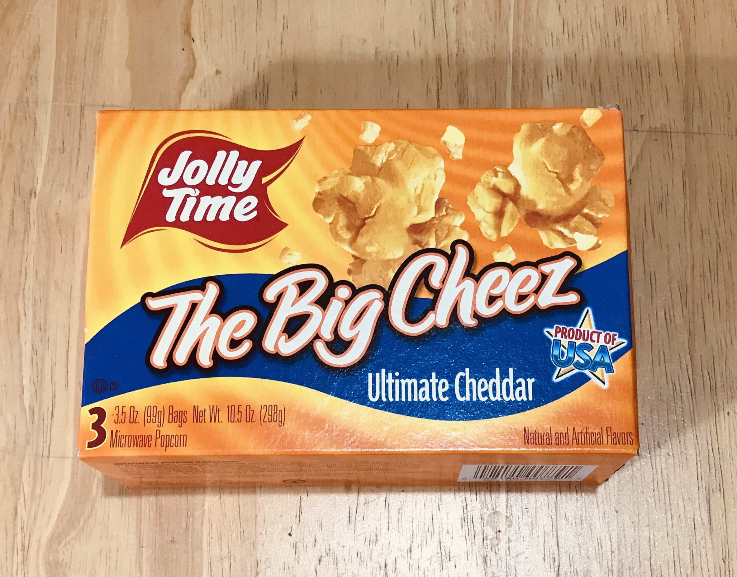 Jolly Time The Big Cheez Ultimate Cheddar Microwave Popcorn 3x99g Bag ...