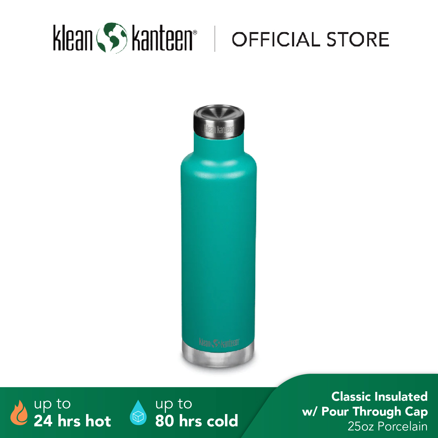 Klean Kanteen Classic Insulated Stainless Steel Tumbler with Pour