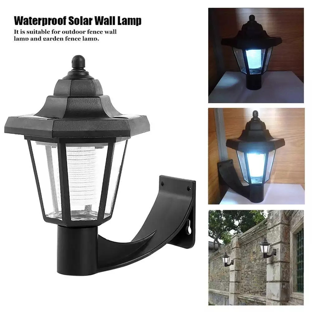 Ulike Vintage Outdoor Solar LED Wall Light Waterproof IP44 Wall
