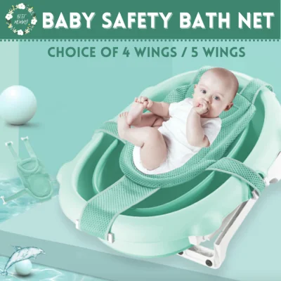 Bestmommy Hot Baby Adjustable Non-Slip Bathtub Net Bathtub Shower Mesh Net Newborn Kids Baby Bath Net