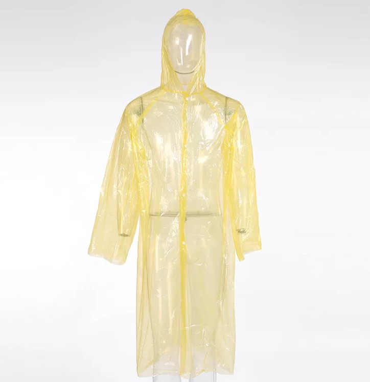 IVAN . Disposable Raincoat Adult Emergency Waterproof Rain Coat Hiking Raincoat Camping Hood