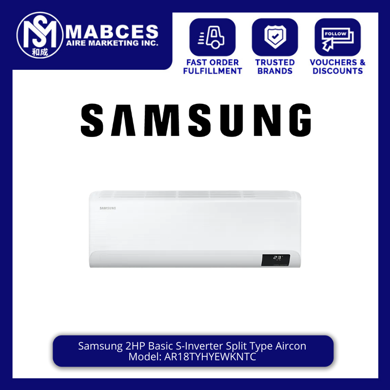 Samsung 2HP Basic S-Inverter Split Type Aircon AR18TYHYEWKNTC
