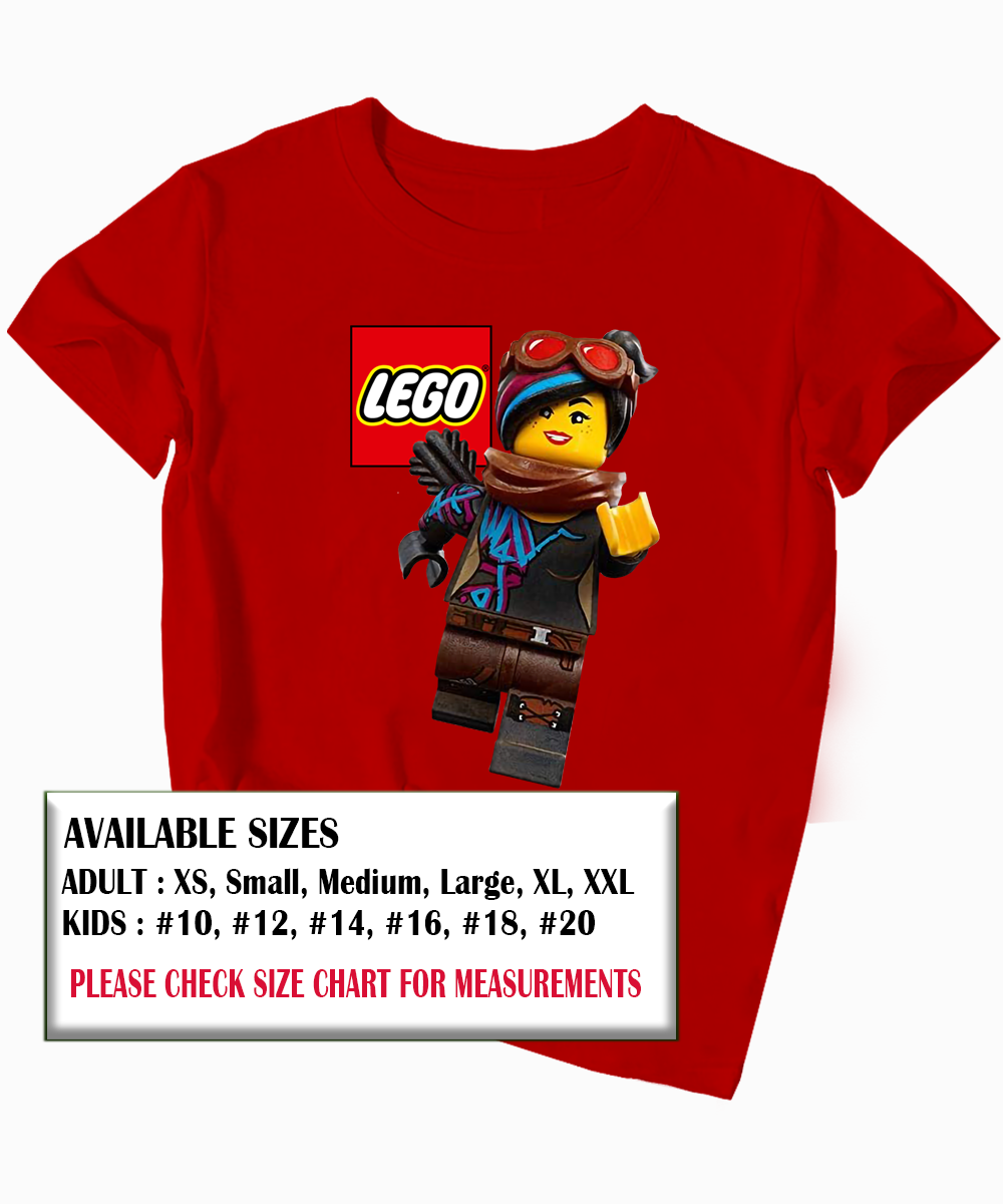 Lego Graphic Design Print Unisex T-Shirt for Kids and Adult Short