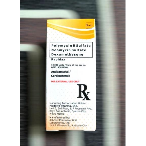 PND Rapidax Ear Drop Ophthalmic Isore solution 5ml Lazada PH