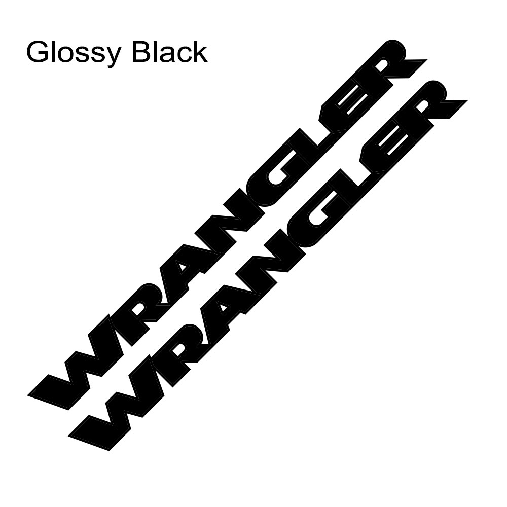 2PCS Car Hood Cover Engine Stickers For Jeep Wrangler JK JL TJ YJ